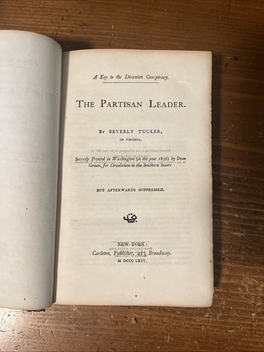 1864 the partisan leader - 1864,
