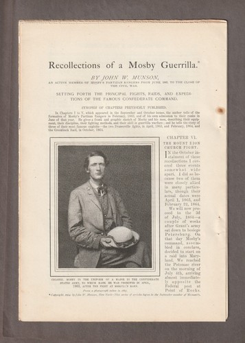 Vintage 1904 john mosby - 1904, s.