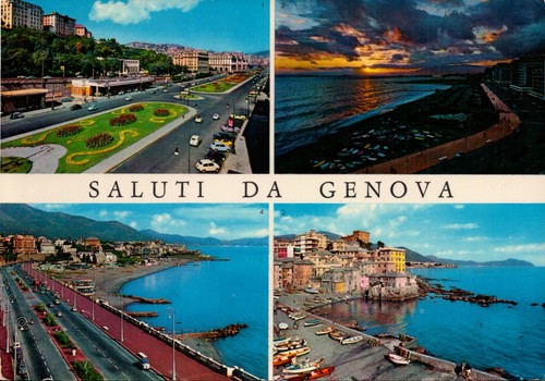 Cartolina saluti genova - saluti, da